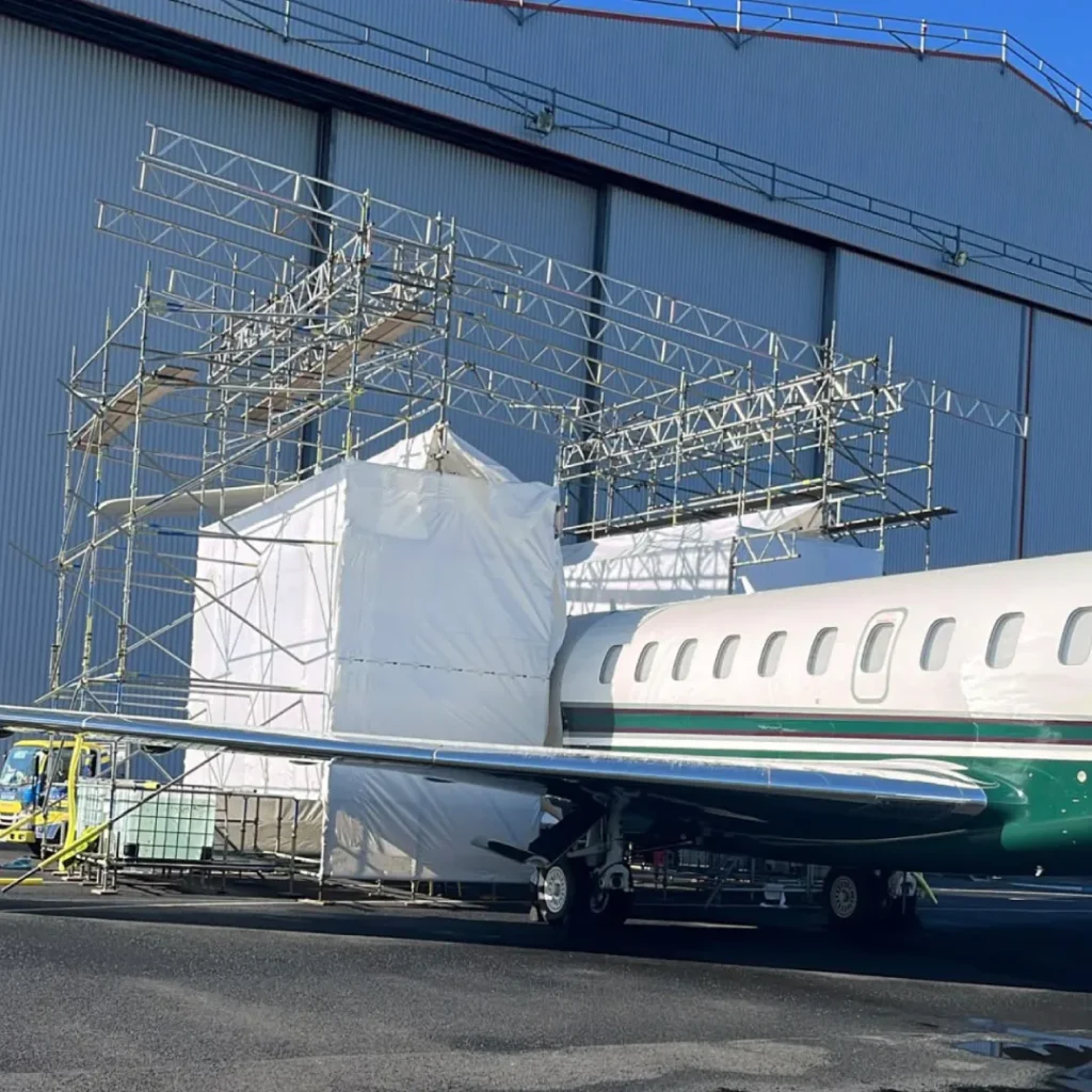 Nextgen scaffolding commercial private plane
